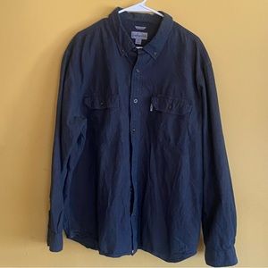Carhartt Denim Loose Fit Long Sleeve Shirt. 2XL